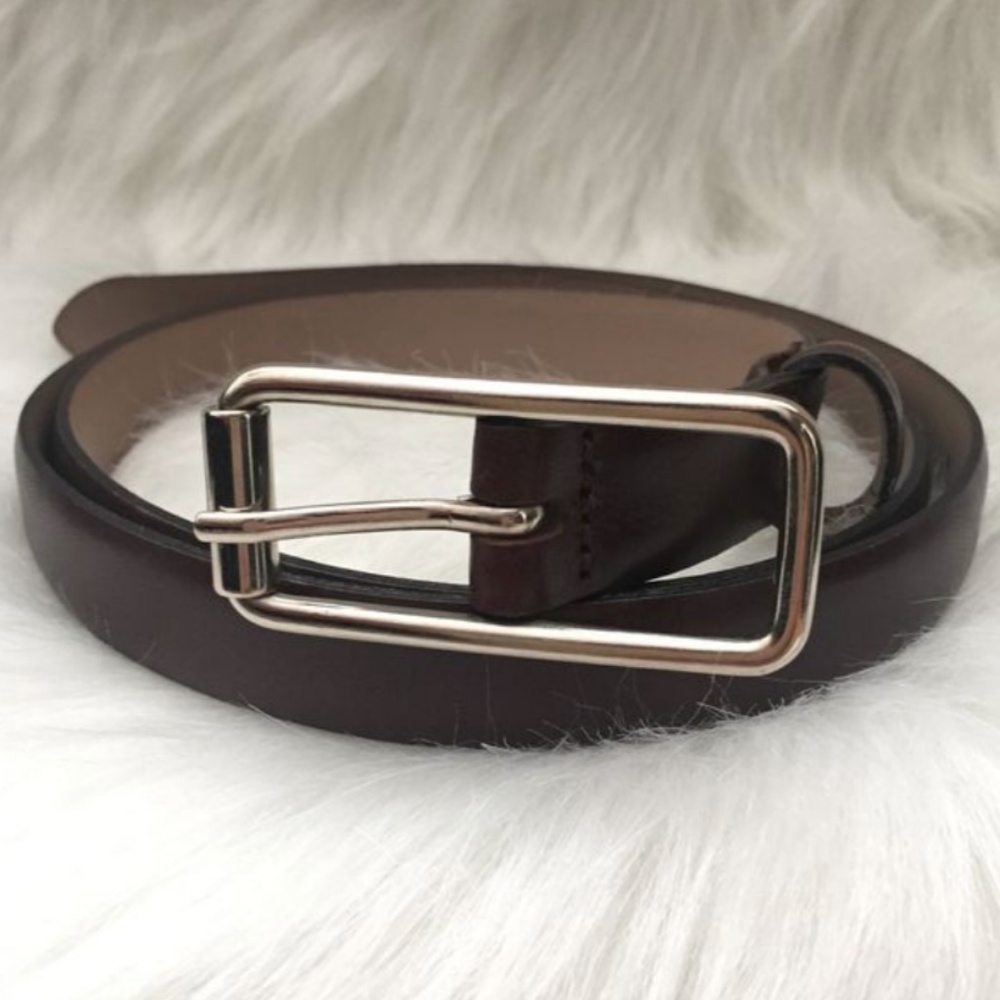 Banana Republic Genuine Skinny Leather Belt, Large